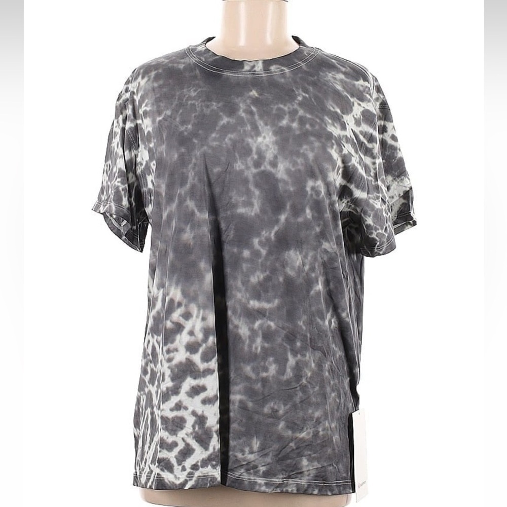 NWT Lululemon All Yours Tee *Tie Dye in Marmoleado Tie Dye Graphite Grey
